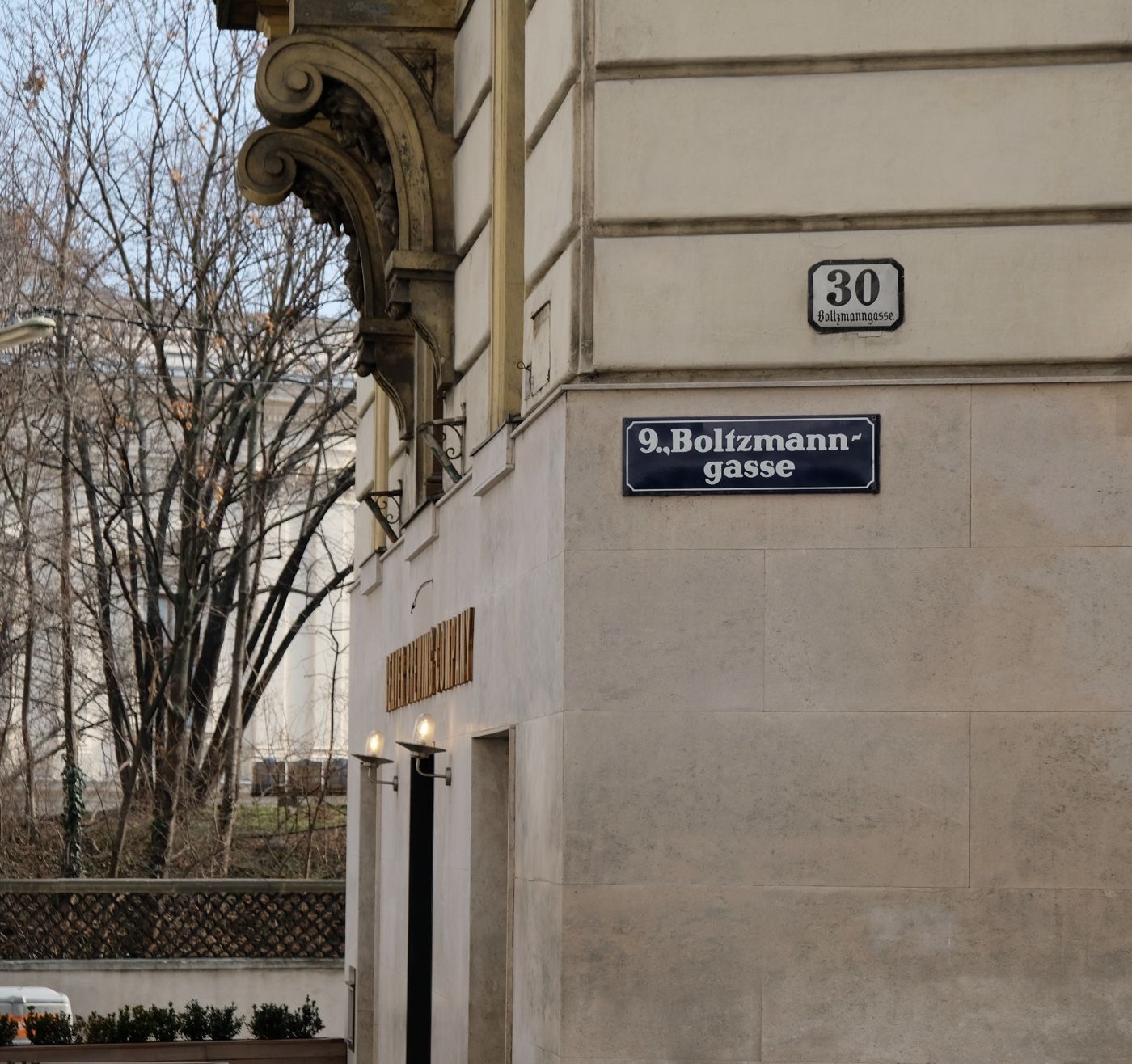 Boltzmanngasse in the 9th Vienna district.